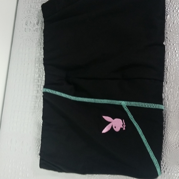 NWT MISSGUIDED PLAYBOY CONTRAST CYCLING SHORTS - Picture 6 of 9